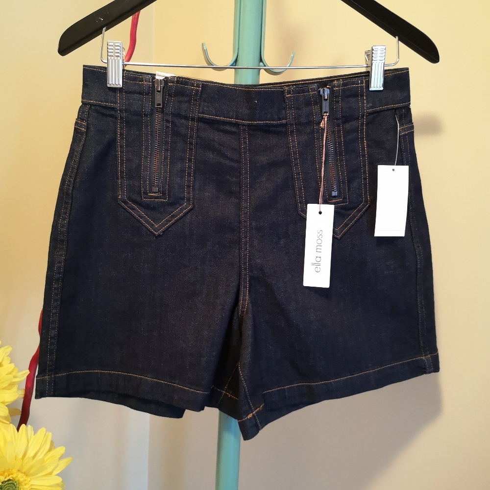 Ella Moss Women's Dark Blue Denim Shorts